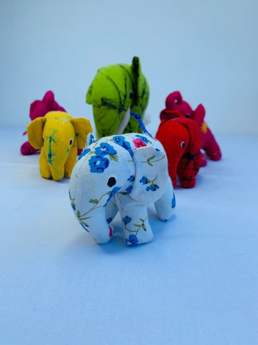 Hand made elephant toys