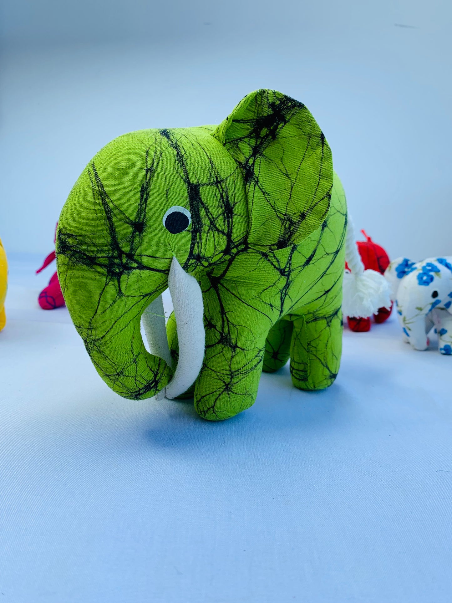 Hand made elephant toys