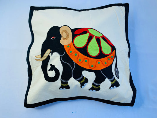 Traditional Sri Lankan fabric cushion cover