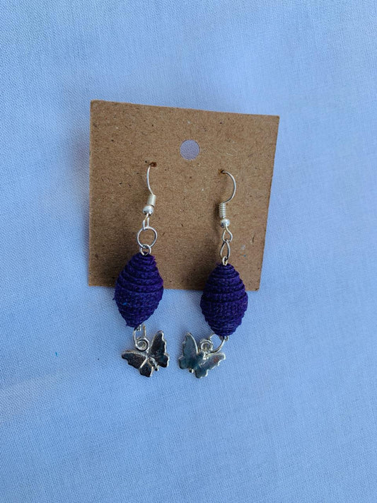 Sri Lankan fabric earrings