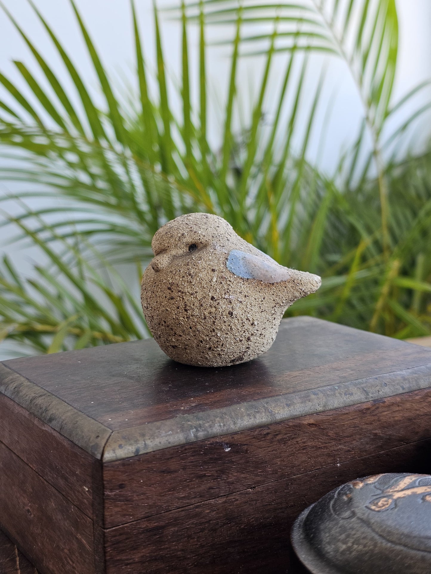 Little bird made by a natural rock