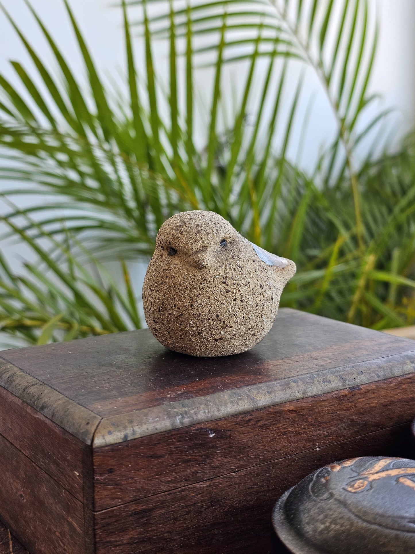 Little bird made by a natural rock