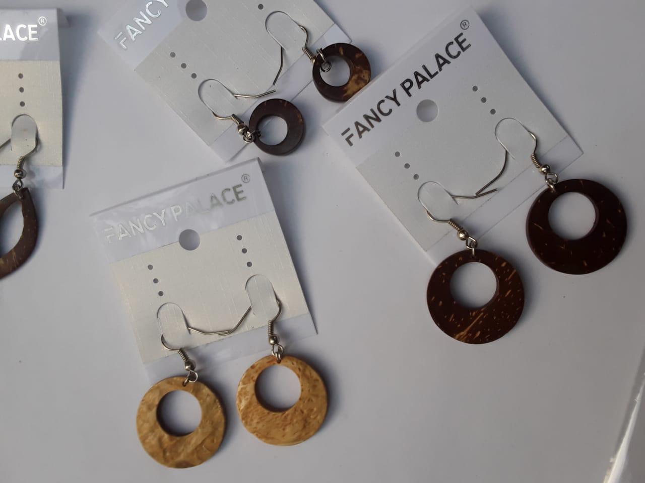 Coconut shell earrings